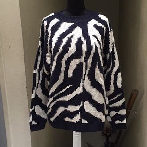 Zebra Print Sweater